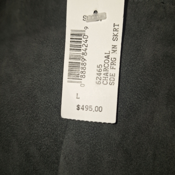 Scoop Suede Fringe Skirt - Picture 4 of 5